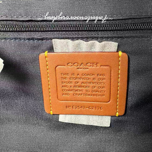 Coach Court Backpack In Signature Canvas CZ176 Denim/Bold Red NWT - Picture 9 of 9